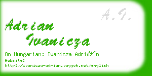 adrian ivanicza business card